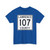 Lawrence County Route 107 OH (Ohio) (Road Sign) T-Shirt