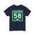 Jackson Township Route 58 Coshocton County Ohio (Ohio) (Road Sign) T-Shirt
