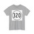 Iowa 320 1948 (Iowa) (Road Sign) T-Shirt