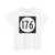 Iowa 176 (Iowa) (Road Sign) T-Shirt