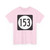 Iowa 153 (Iowa) (Road Sign) T-Shirt