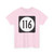 Iowa 116 (Iowa) (Road Sign) T-Shirt