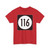 Iowa 116 (Iowa) (Road Sign) T-Shirt