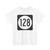 Iowa 128 (Iowa) (Road Sign) T-Shirt