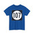 Iowa 107 (Iowa) (Road Sign) T-Shirt