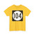 Iowa 104 (Iowa) (Road Sign) T-Shirt