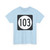 Iowa 103 (Iowa) (Road Sign) T-Shirt