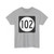 Iowa 102 (Iowa) (Road Sign) T-Shirt