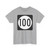 Iowa 100 (Iowa) (Road Sign) T-Shirt