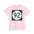 Iowa 92 (Iowa) (Road Sign) T-Shirt