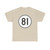 Iowa 81 1950 (Iowa) (Road Sign) T-Shirt