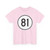 Iowa 81 1950 (Iowa) (Road Sign) T-Shirt