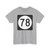 Iowa 78 (Iowa) (Road Sign) T-Shirt