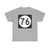 Iowa 76 (Iowa) (Road Sign) T-Shirt