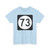Iowa 73 (Iowa) (Road Sign) T-Shirt