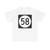Iowa 58 (Iowa) (Road Sign) T-Shirt