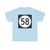 Iowa 58 (Iowa) (Road Sign) T-Shirt