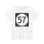 Iowa 57 (Iowa) (Road Sign) T-Shirt