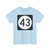 Iowa 43 (Iowa) (Road Sign) T-Shirt