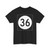 Iowa 36 (Iowa) (Road Sign) T-Shirt
