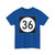Iowa 36 (Iowa) (Road Sign) T-Shirt