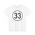 Iowa 33 1950 (Iowa) (Road Sign) T-Shirt