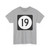 Iowa 19 (Iowa) (Road Sign) T-Shirt