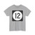 Iowa 12 (Iowa) (Road Sign) T-Shirt