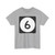 Iowa 6 (Iowa) (Road Sign) T-Shirt