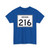 Indiana 216 (Indiana) (Road Sign) T-Shirt