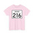 Indiana 216 (Indiana) (Road Sign) T-Shirt