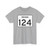 Indiana 124 (Indiana) (Road Sign) T-Shirt