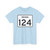 Indiana 124 (Indiana) (Road Sign) T-Shirt