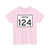 Indiana 124 (Indiana) (Road Sign) T-Shirt