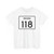 Indiana 118 (Indiana) (Road Sign) T-Shirt