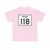Indiana 118 (Indiana) (Road Sign) T-Shirt