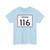 Indiana 116 (Indiana) (Road Sign) T-Shirt