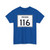 Indiana 116 (Indiana) (Road Sign) T-Shirt