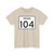 Indiana 104 (Indiana) (Road Sign) T-Shirt