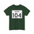 Indiana 104 (Indiana) (Road Sign) T-Shirt