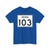 Indiana 103 (Indiana) (Road Sign) T-Shirt
