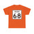 Indiana 68 (Indiana) (Road Sign) T-Shirt