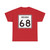 Indiana 68 (Indiana) (Road Sign) T-Shirt