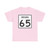 Indiana 65 (Indiana) (Road Sign) T-Shirt
