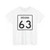 Indiana 63 (Indiana) (Road Sign) T-Shirt