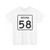 Indiana 58 (Indiana) (Road Sign) T-Shirt