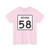 Indiana 58 (Indiana) (Road Sign) T-Shirt