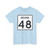 Indiana 48 (Indiana) (Road Sign) T-Shirt