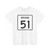Indiana 51 (Indiana) (Road Sign) T-Shirt