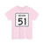 Indiana 51 (Indiana) (Road Sign) T-Shirt